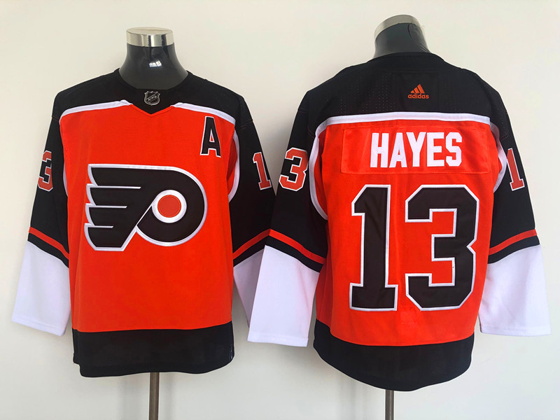Men's Philadelphia Flyers Kevin Hayes #13 Orange Jersey